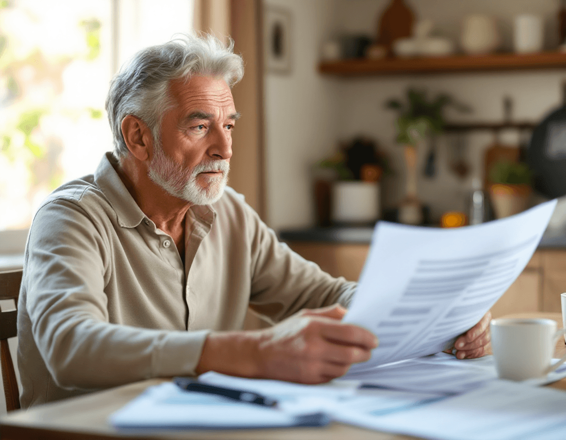 Person reviewing health information